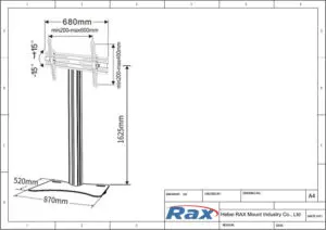 Floor TV Stand Drawing