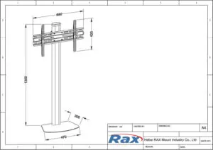 Floor TV Stand Drawing