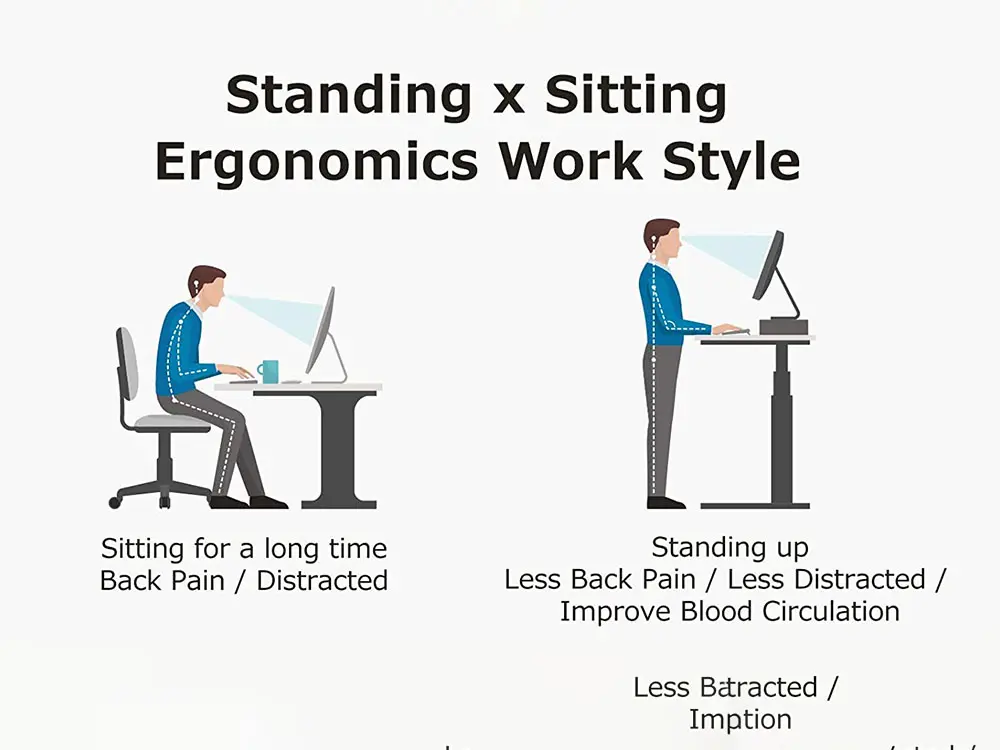 Single Motor Standing Desk Frame